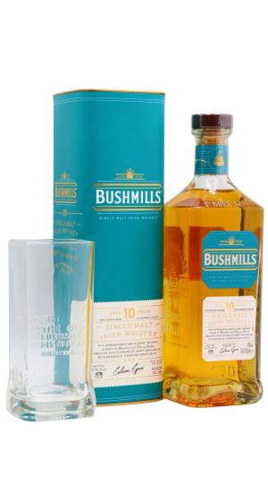 Bushmills 10 year old Irish Single Malt Whiskey 70cl 40 ABV Includes Highball Glass