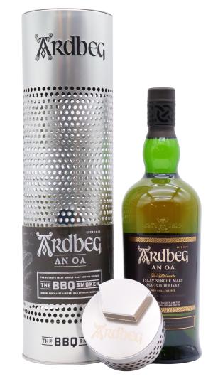 Ardbeg AN OA Islay Single Malt Scotch Whisky 70cl 466 ABV BBQ Smoker Gift Pack
