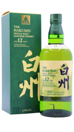 Hakushu 12 year old Suntory 100th Anniversary Edition Single Malt Japanese Whisky 70cl 43 ABV
