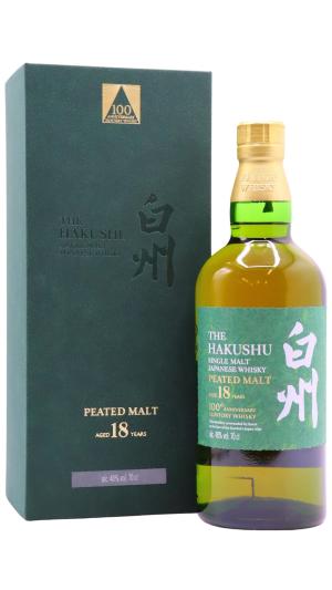 Hakushu 18 year old Suntory 100th Anniversary Edition Single Malt Japanese Whisky 70cl 43 ABV