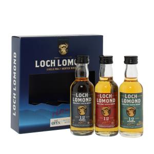 Loch Lomond 12 Year Old Taster Pack Highland Single Malt Scotch Whisky 3x5cl