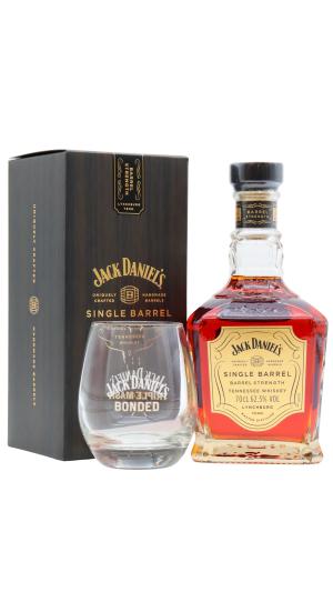 Jack Daniels Single Barrel Cask Strength Whiskey 70cl 625 ABV Includes Branded Glass