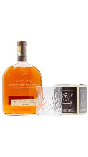 Woodford Reserve Distillers Select Kentucky Straight Bourbon Whiskey 70cl 432 ABV Includes Branded Glass