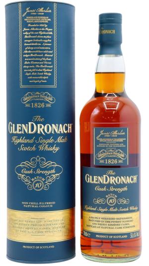 Glendronach Cask Strength Batch 10 Highland Single Malt Scotch Whisky 70cl 586 ABV