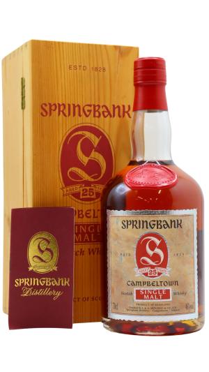 Springbank 25 year old Campbeltown Single Malt Scotch Whisky 70cl 46 ABV
