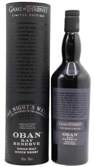 Oban Game Of Thrones Nights Watch Single Malt Scotch Whisky 70cl 43 ABV