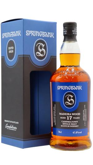 Springbank 17 year old Madeira Wood Campbeltown Single Malt Scotch Whisky 70cl 478 ABV