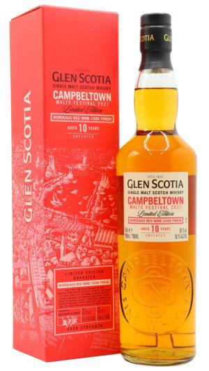 Glen Scotia 10 year old Campbeltown Malts Festival 2021 Single Malt Scotch Whisky 70cl 561 ABV