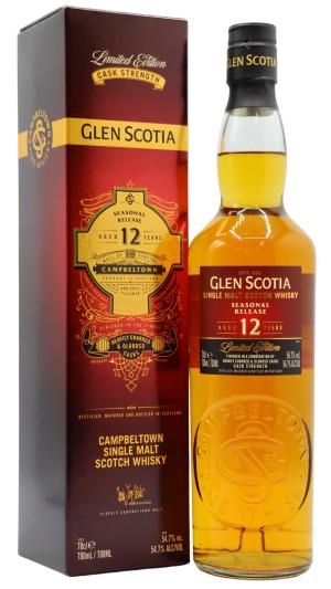 Glen Scotia 12 year old 2021 Seasonal Release Campbeltown Single Malt Scotch Whisky 70cl 547 ABV