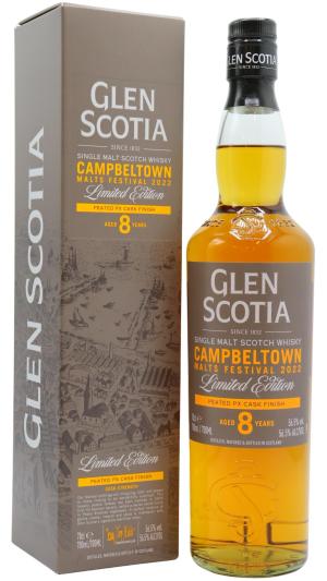 Glen Scotia 8 year old Campbeltown Malts Festival 2022 Single Malt Scotch Whisky 70cl 565 ABV