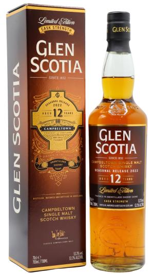 Glen Scotia 12 year old 2022 Seasonal Release Campbeltown Single Malt Scotch Whisky 70cl 533 ABV