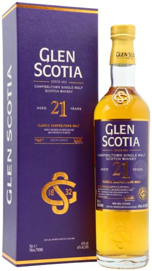 Glen Scotia 21 year old Campbeltown Single Malt Scotch Whisky 70cl 46 ABV