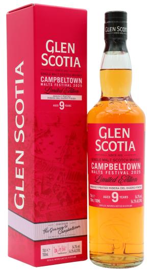 Glen Scotia 9 year old Campbeltown Malts Festival 2025 Single Malt Scotch Whisky 70cl 543 ABV