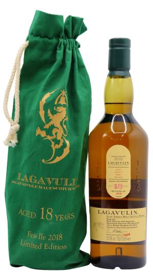 Lagavulin 18 year old Feis Ile 2018 Islay Single Malt Scotch Whisky 70cl 539 ABV