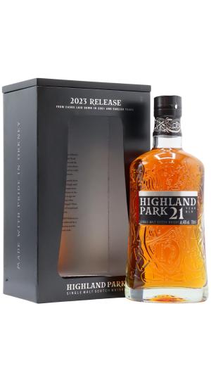 Highland Park 21 year old 2023 Release Single Malt Scotch 2001 Whisky 70cl 46 ABV