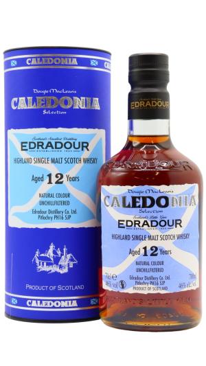 Edradour 12 year old Caledonia Single Malt Scotch Whisky 70cl 46 ABV