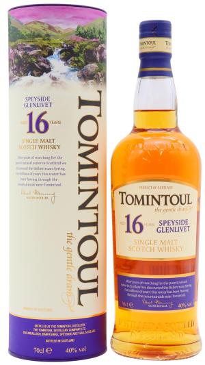 Tomintoul 16 year old Speyside Single Malt Scotch Whisky 70cl 40 ABV