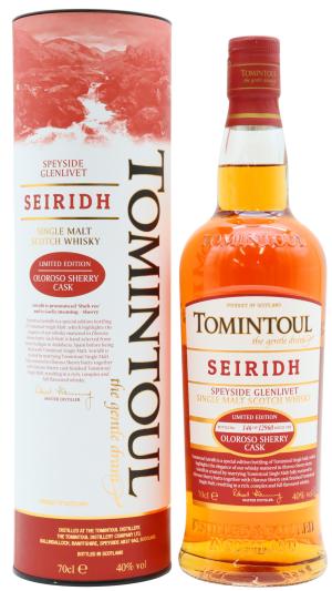 Tomintoul Seiridh Oloroso Sherry Finish Speyside Single Malt Scotch Whisky 70cl 40 ABV