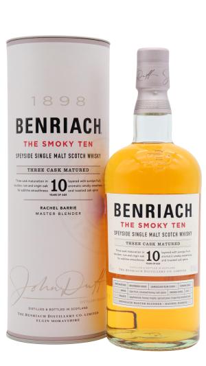 Benriach 10 year old The Smoky Ten Speyside Single Malt Scotch Whisky 70cl 46 ABV