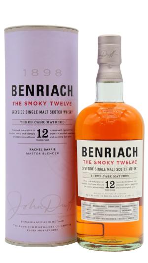 Benriach 12 year old The Smoky Twelve Speyside Single Malt Scotch Whisky 70cl 46 ABV