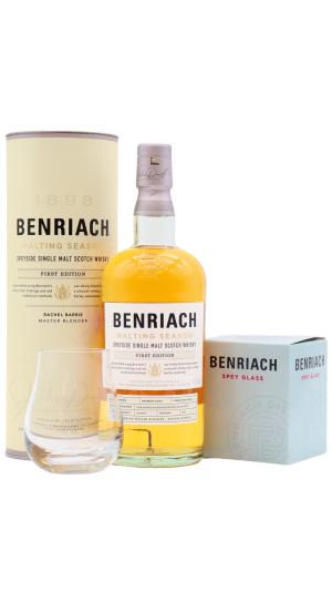 Benriach 9 year old Malting Season 1st Edition Single Malt Scotch 2012 Whisky 70cl 487 ABV Includes Branded Glass