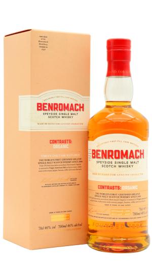 Benromach 9 year old Contrasts Organic Single Malt Scotch 2015 Whisky 70cl 46 ABV0