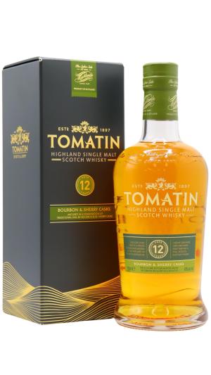Tomatin 12 year old Highland Single Malt Scotch Whisky 70cl 43 ABV