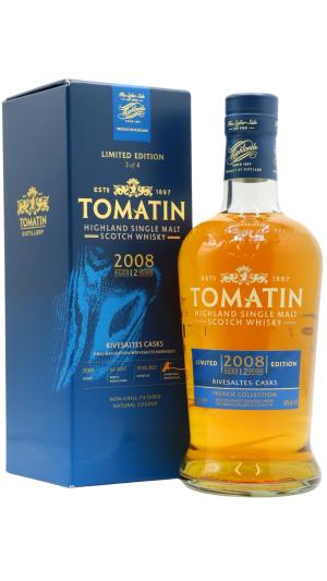 Tomatin 12 year old French Collection Rivesaltes Cask Highland Single Malt Scotch 2008 Whisky 70cl 46 ABV