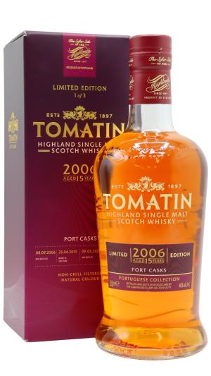 Tomatin 15 year old Portuguese Collection Port Cask Highland Single Malt Scotch 2006 Whisky 70cl 46 ABV