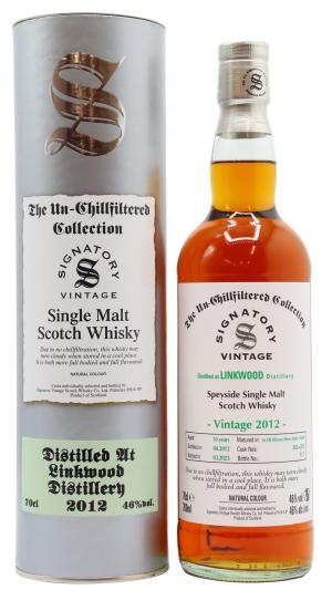 Linkwood 10 year old Signatory Vintage Single Malt Scotch 2012 Whisky 70cl 46 ABV