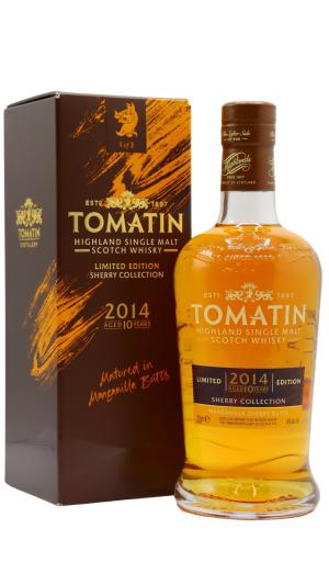 Tomatin 10 year old Sherry Collection Manzanilla Cask Highland Single Malt Scotch 2014 Whisky 70cl 46 ABV