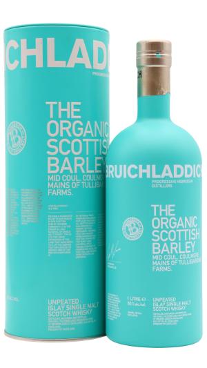Bruichladdich Organic Scottish Barley Islay Single Malt Scotch Whisky 100cl 50 ABV 1 Litre