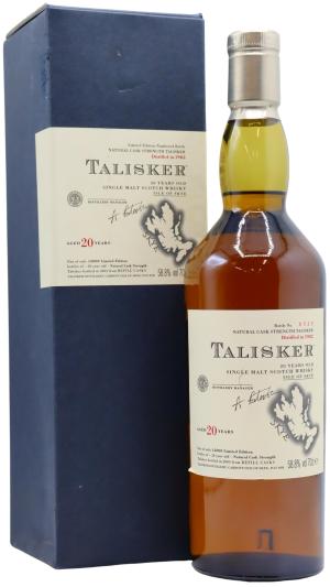 Talisker 20 year old 2003 Special Release Single Malt Scotch 1982 Whisky 70cl 588 ABV