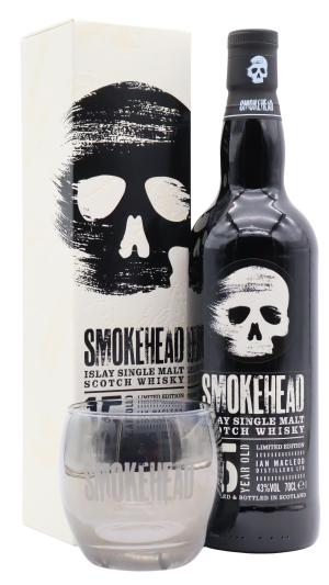 Smokehead 15 year old Islay Single Malt Scotch Whisky 70cl 43 ABV Includes Branded Glass