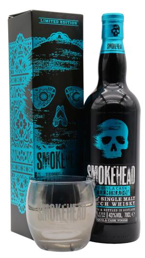 Smokehead Terminado Tequila Cask Islay Single Malt Scotch Whisky 70cl 43 ABV Includes Branded Glass