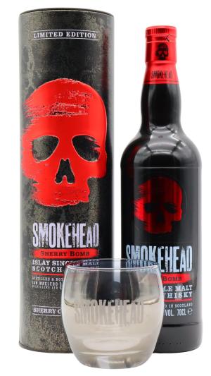 Smokehead Sherry Cask Blast Islay Single Malt Scotch Whisky 70cl 48 ABV Includes Branded Glass