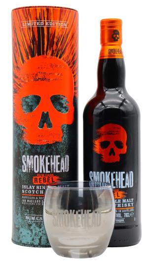 Smokehead Rum Rebel Islay Single Malt Scotch Whisky 70cl 46 ABV Includes Branded Glass