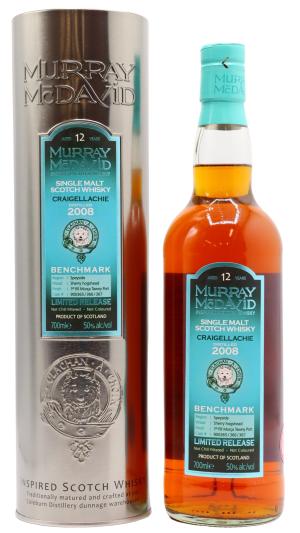 Craigellachie 12 year old Murray McDavid Benchmark Single Malt Scotch 2008 Whisky 70cl 50 ABV