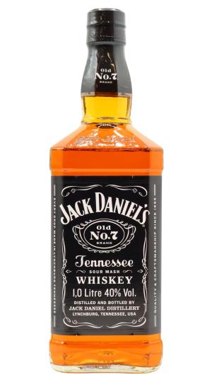 Jack Daniels Old No 7 Tennessee Whiskey 100cl 40 ABV Old Bottling 1 Litre