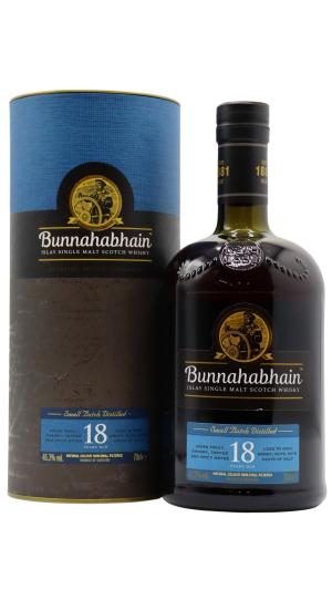 Bunnahabhain 18 year old Islay Single Malt Scotch Whisky 70cl 463 ABV