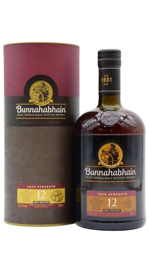 Bunnahabhain 12 year old Cask Strength 2021 Edition Islay Single Malt Scotch Whisky 70cl 551 ABV