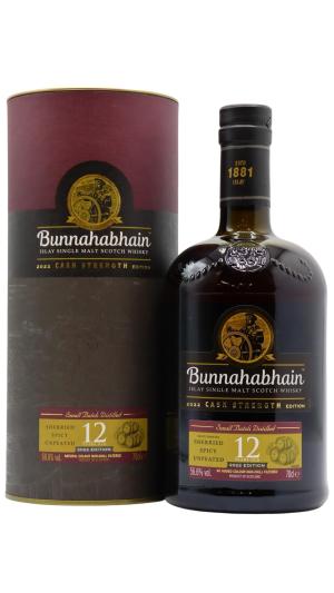Bunnahabhain 12 year old Cask Strength 2022 Edition Islay Single Malt Scotch Whisky 70cl 566 ABV