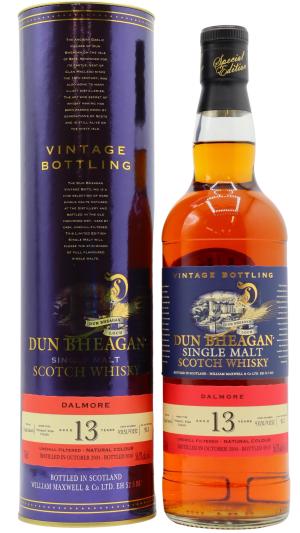 Dalmore 13 year old Dun Bheagan Single Malt Scotch 2004 Whisky 70cl 543 ABV