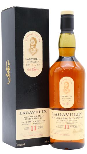 Lagavulin 11 year old Offerman 2nd Edition Guinness Cask Finish Islay Single Malt Scotch Whisky 75cl 46 ABV USA Edition