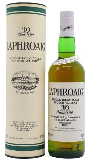 Laphroaig 10 year old PreRoyal Warrant Islay Single Malt Scotch Whisky 70cl 40 ABV