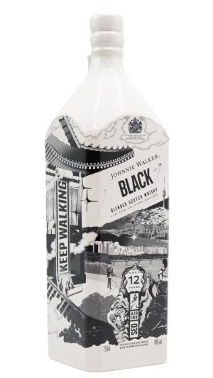 Johnnie Walker 12 year old Black Label AirInk Seoul Edition Blended Scotch Whisky 75cl 40 ABV
