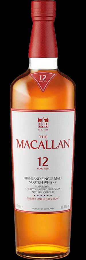 The Macallan Sherry Oak 12 Year Old Single Malt Whisky 70cl