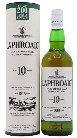 Laphroaig 10 year old 200th Anniversary Islay Single Malt Scotch Whisky 70cl 40 ABV