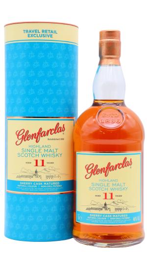 Glenfarclas 11 year old Highland Single Malt Scotch Whisky 100cl 46 ABV 1 Litre