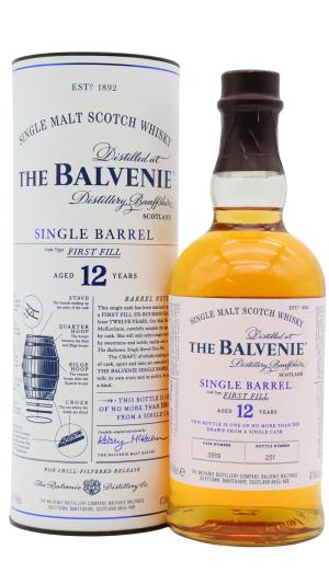 Balvenie 12 year old Single Barrel First Fill Single Cask Scotch Whisky 70cl 478 ABV0